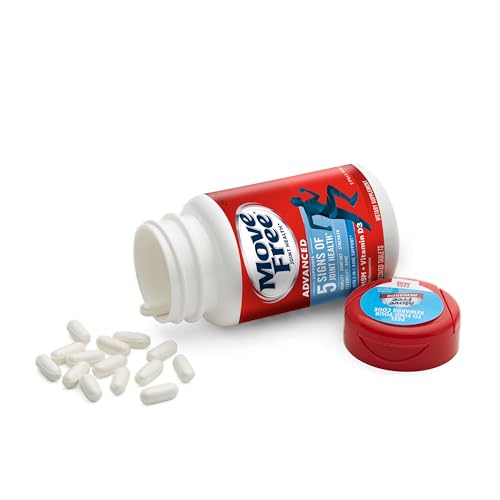 Move Free Advanced Glucosamine Chondroitin MSM + Vitamin D3 Joint Support Supplement, Supports Mobility Comfort Strength Flexibility & Bone + Immune Health - 120 Tablets (60 servings)*