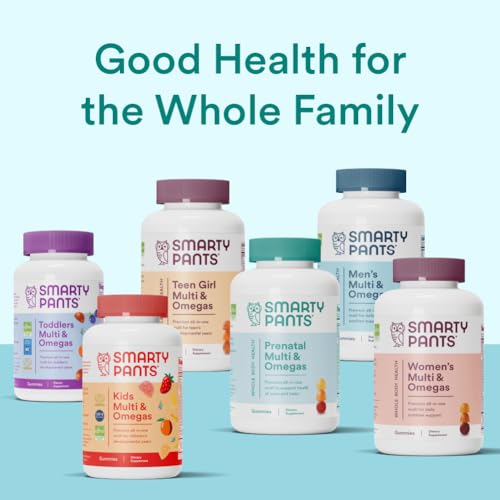 SmartyPants Prenatal Multivitamin Gummies - Improved Formula: Omega 3 (DHA/EPA), Methylfolate, Biotin, Vitamin D3, C, Vitamin B12, B6, Vitamin A, K & Zinc, Gluten Free, 120 Count (40 Day Supply)