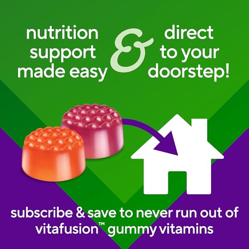 vitafusion Vitamin D3 Gummies, Bone and Immune Support, Peach, Blackberry, Strawberry Flavored, 50 mcg D3 Gummy Vitamin Supplement, 75 Day Supply, 150 Count