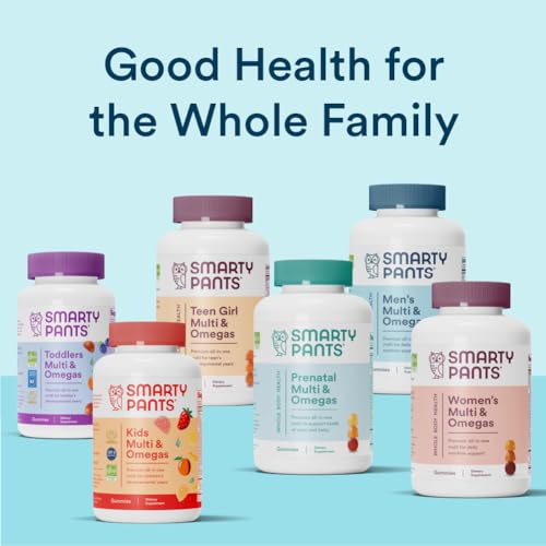 SmartyPants Multivitamin for Men, Organic Gummies: Methylfolate, Omega 3 (ALA), Vitamin D3, C, Vitamin B12, B6, A, K & Zinc for Immune Support, Biotin, Vegetarian, 120 Gummies (30 Day Supply)