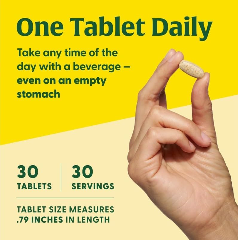 MegaFood One Daily Mens Multivitamins - Multivitamin for Men - Vitamin C, Vitamin D3 & Vitamin B12 - Muscle, Energy Metabolism & Immune Support - Vegetarian, Gluten Free - 36 Tablets, 36 Servings