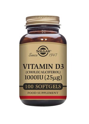Solgar Vitamin D3 (Cholecalciferol) 25 MCG (1000 IU), 250 Softgels - Helps Maintain Healthy Bones & Teeth - Immune System Support - Non-GMO, Gluten-Free, Dairy Free - 250 Servings