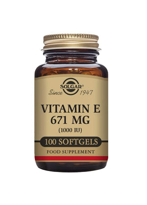 Solgar Vitamin E 670 mg (1000 IU), 180 Softgels - Natural Antioxidant, Skin & Immune System Support - Naturally-Sourced Vitamin E - Gluten Free, Dairy Free - 180 Servings
