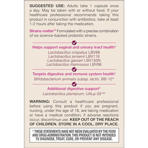 Jarrow Formulas Fem-Dophilus Advanced Probiotics 10 Billion CFU with 6 Science-Backed Strains, for Vaginal, Urinary Tract, Digestive, and Immune Support, 30 Veggie Capsules, Shelf-Stable, Pack of 12