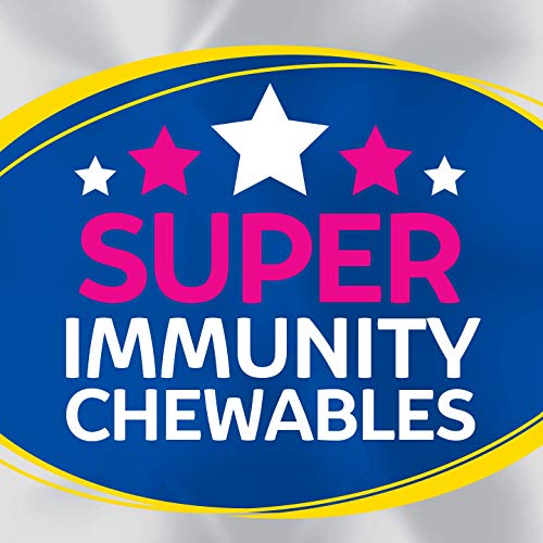 Culturelle Immune Defense Probiotic with Vitamin C, Vitamin D and Zinc + Elderberry, Non-GMO, 4-in-1 Immune Support for Kids Ages 3+*, Mixed Berry Chewables, 60 Count