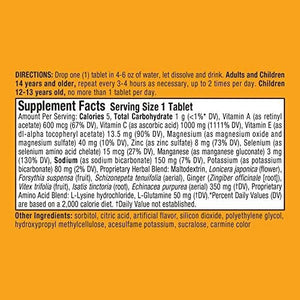 Airborne Very Berry Effervescent Tablets, 10 Count - 1000mg of Vitamin C - Immune Support Supplement (Packaging May Vary) (Pack of 3)