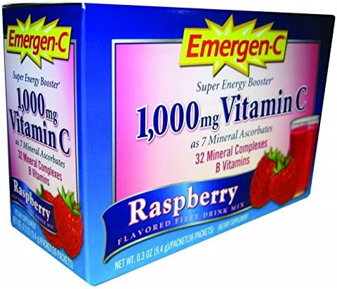Emergen-C Vitamin C Drink Mix Packets Raspberry 30 Each