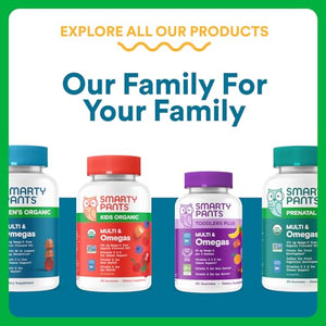 SmartyPants Multivitamin for Men, Organic Gummies: Methylfolate, Omega 3 (ALA), Vitamin D3, C, Vitamin B12, B6, A, K & Zinc for Immune Support, Biotin, Vegetarian, 120 Gummies (30 Day Supply)