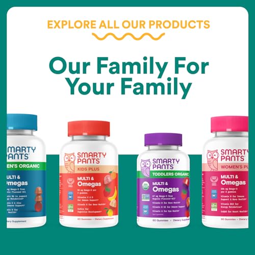 SmartyPants Prenatal Multivitamin Gummies - Improved Formula: Omega 3 (DHA/EPA), Methylfolate, Biotin, Vitamin D3, C, Vitamin B12, B6, Vitamin A, K & Zinc, Gluten Free, 120 Count (40 Day Supply)