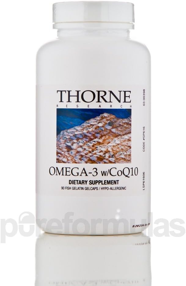 Thorne Research OMEGA-3 W/ COQ10 (SP616) - 90 Fish Gelatin Gelcaps