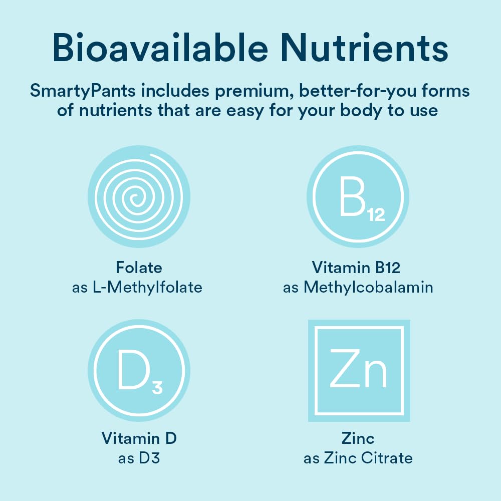 SmartyPants Multivitamin for Men, Organic Gummies: Methylfolate, Omega 3 (ALA), Vitamin D3, C, Vitamin B12, B6, A, K & Zinc for Immune Support, Biotin, Vegetarian, 120 Gummies (30 Day Supply)