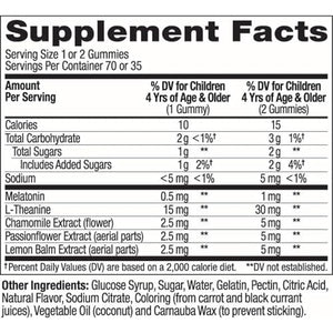 OLLY Kids Sleep Gummy, Occasional Sleep Support, 0.5mg Melatonin, L Theanine, Chamomile, and Lemon Balm Extracts, Childrens Chewable Supplement, Raspberry Flavor - 90 Count