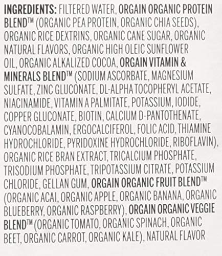 Orgain Clean Protein Shake Chocolate, 198 Fl. Oz.