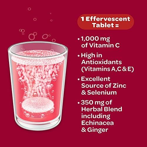 Airborne Very Berry Effervescent Tablets, 10 Count - 1000mg of Vitamin C - Immune Support Supplement (Packaging May Vary) (Pack of 3)