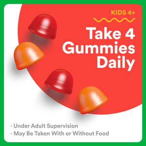 SmartyPants Organic Kids Multivitamin Gummies: Omega 3 (ALA), Vitamin D3, C, Vitamin B12, B6, A, K & Zinc for Immune Support, Biotin, Vegetarian, Three Fruit Flavors, 120 Count (30 Day Supply)