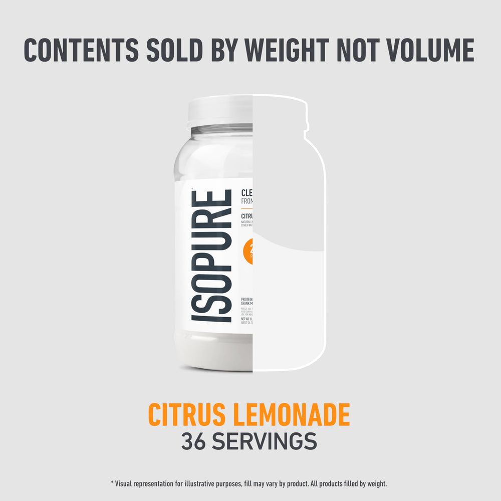 Isopure Clear Whey Isolate Protein Powder, Lactose Free, Gluten Free, Naturally Flavored, Pineapple Orange Banana, 20g Protein Per Serving, 1.9 Lb, 36 Servings (Packaging May Vary)