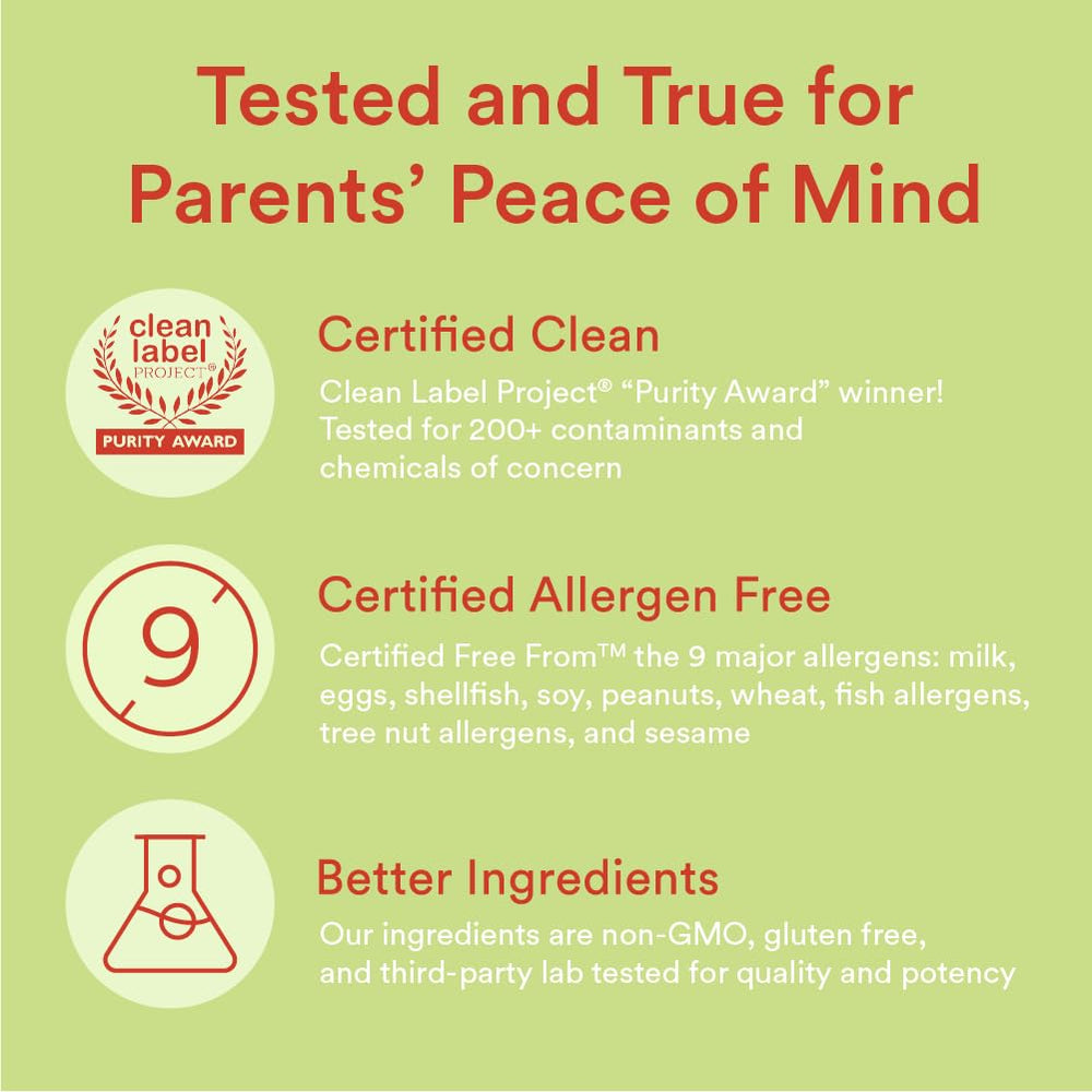 SmartyPants Kids Multivitamin & Fiber Gummies: Prebiotic Fiber to Support Kids Digestion with Vitamin D3, C, Vitamin B12, B6, A, Zinc, Biotin, Folate, Three Fruit Flavors, 90 Count (30 Day Supply)