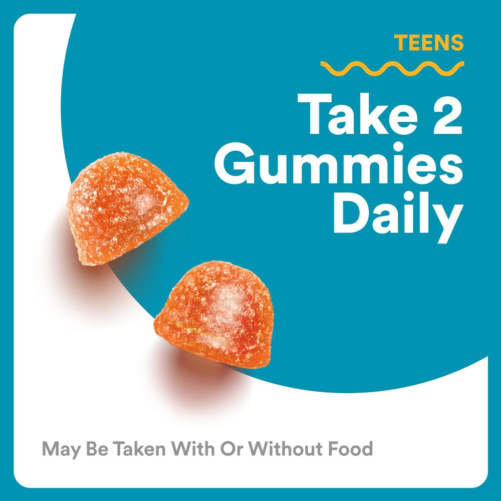 SmartyPants Teen Guy Formula, Daily Multivitamin Gummies: Vitamins C, B12, K, Zinc, & Biotin for Immune Support, Energy, Skin & Hair Support, Assorted Fruit Flavor, 120 Gummies (30 Day Supply)