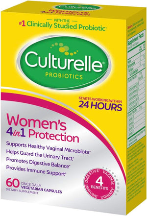 Culturelle Women’s Healthy Balance Daily Probiotics for Women - Supports Digestive, Vaginal and Immune Health, Occasional Diarrhea, Gas & Bloating - Non-GMO 60ct (2 -Pack) (2)