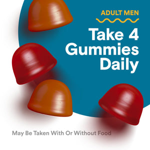 SmartyPants Multivitamin for Men, Organic Gummies: Methylfolate, Omega 3 (ALA), Vitamin D3, C, Vitamin B12, B6, A, K & Zinc for Immune Support, Biotin, Vegetarian, 120 Gummies (30 Day Supply)