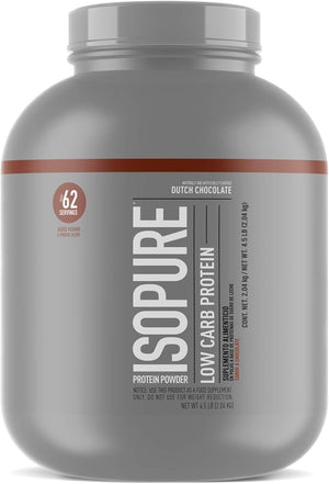 Natures Best Isopure Low Carb Protein Powder, 100% Whey Protein Isolate, Flavor: Dutch Chocolate, 4.5 Pound (Packaging May Vary)