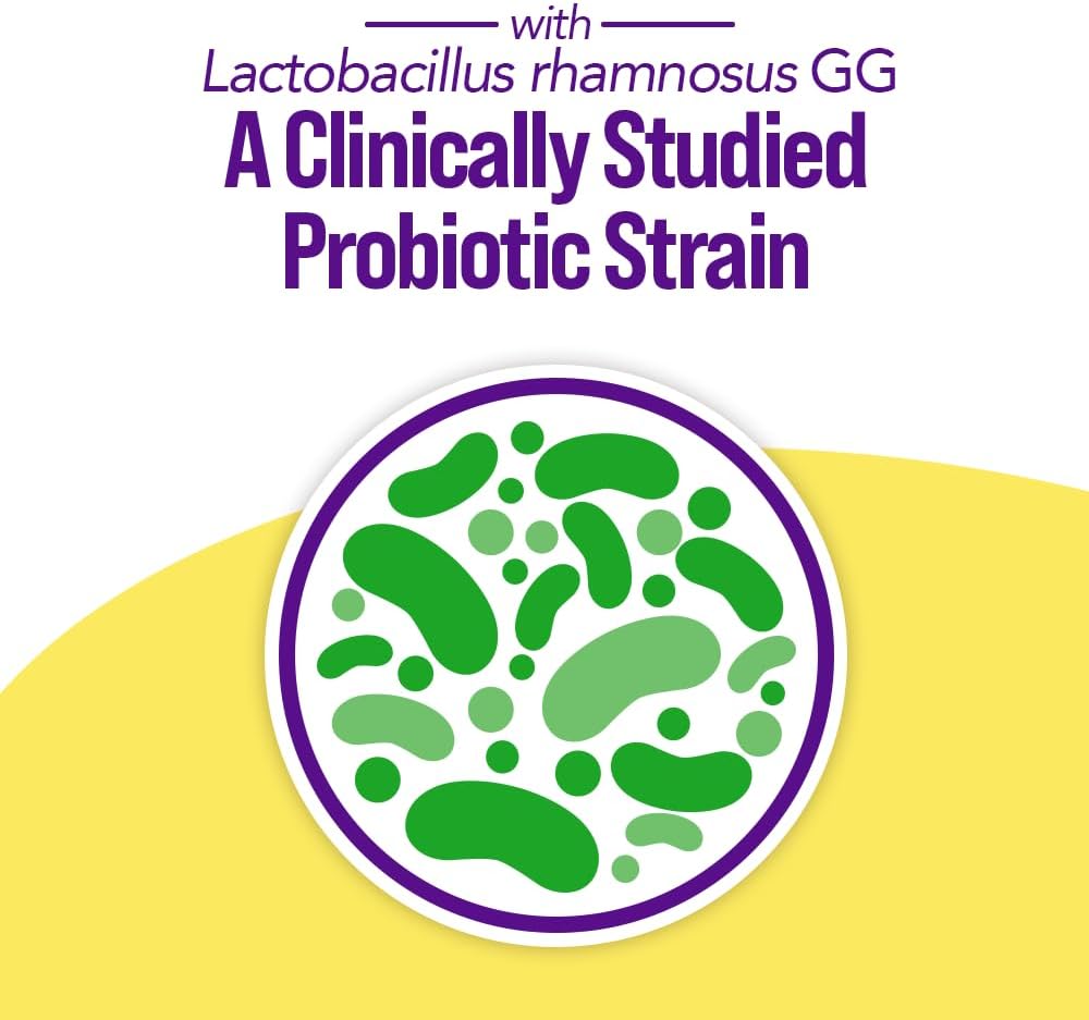 Culturelle 3-in-1 Complete Probiotic Daily Formula, Once Per Day Probiotic Supplement, Helps Your Digestive System Work Better, Supports Natural Immune Defenses, Plus Omega 3's, Non-GMO, 30 Count