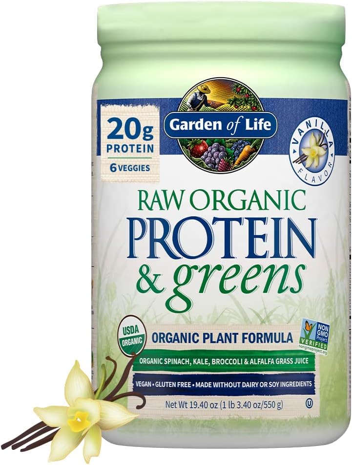 Garden of Life Raw Organic Protein & Greens, Chocolate Cacao, 1 lb 5.51 oz (610 g)