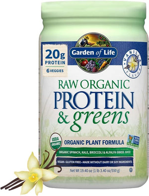 Garden of Life Raw Organic Protein & Greens, Chocolate Cacao, 1 lb 5.51 oz (610 g)