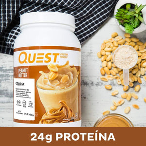 Quest Peanut Butter 23g & Cookies Cream 20g Protein Powders, Low Carb Gluten Free, 43 & 24 Servings