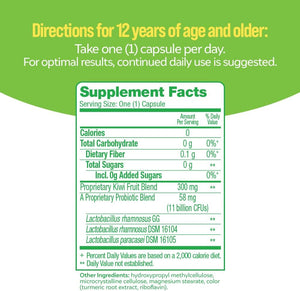 Culturelle Advanced Regularity Daily Probiotic for Women & Men, 30 Count, Probiotic + Prebiotic Fiber Restores Regularity & Reduces Occasional Constipation, Gas & Bloating, Gluten & Soy Free, Non-GMO