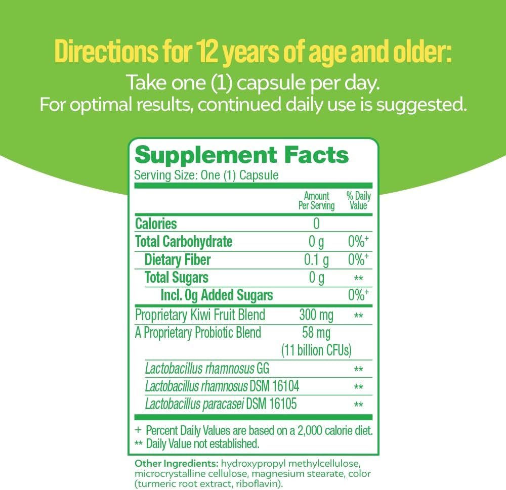 Culturelle Advanced Regularity Daily Probiotic for Women & Men, 30 Count, Probiotic + Prebiotic Fiber Restores Regularity & Reduces Occasional Constipation, Gas & Bloating, Gluten & Soy Free, Non-GMO