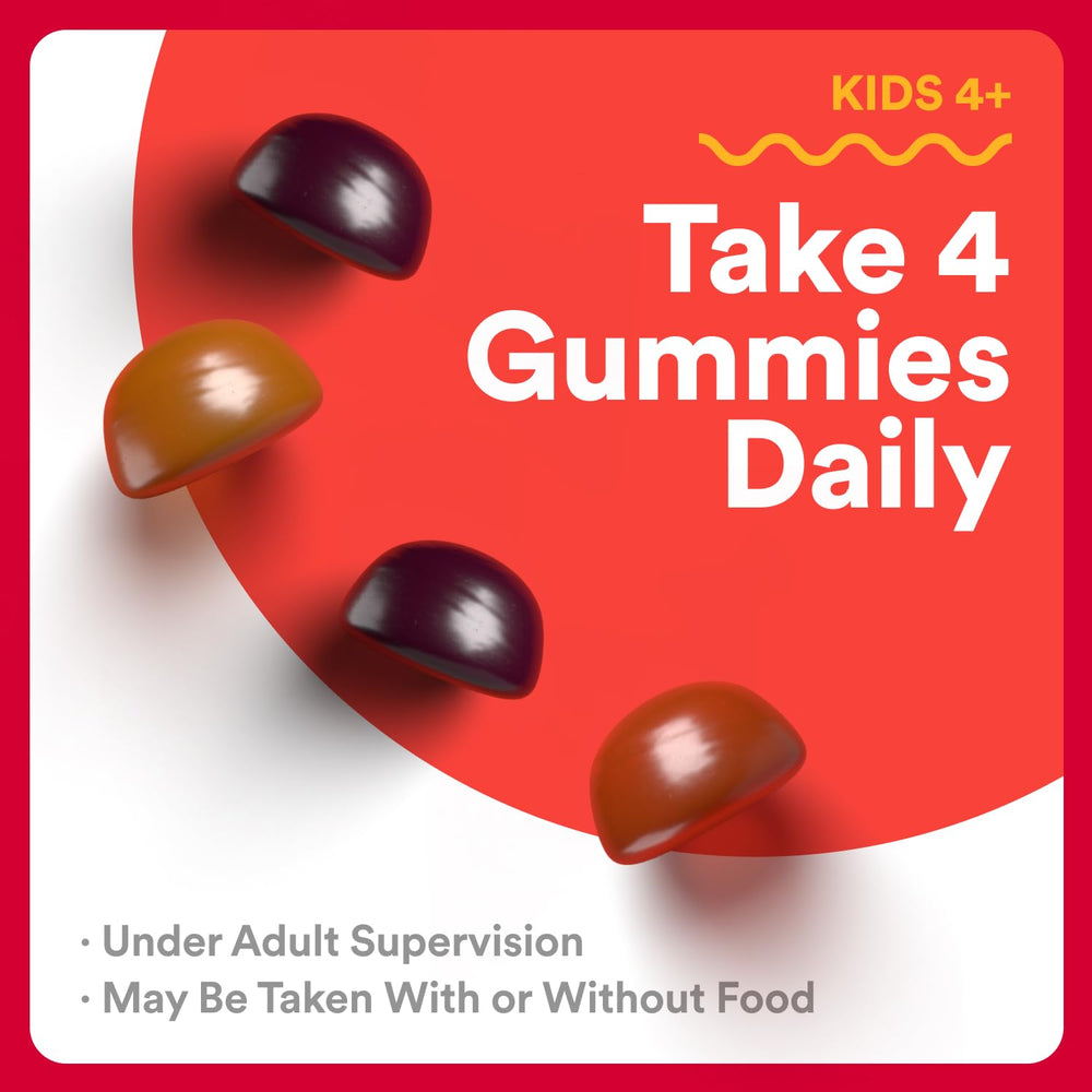 SmartyPants Organic Kids Multivitamin Gummies: Omega 3 (ALA), Vitamin D3, C, Vitamin B12, B6, A, K & Zinc for Immune Support, Biotin, Vegetarian, Three Fruit Flavors, 120 Count (30 Day Supply)