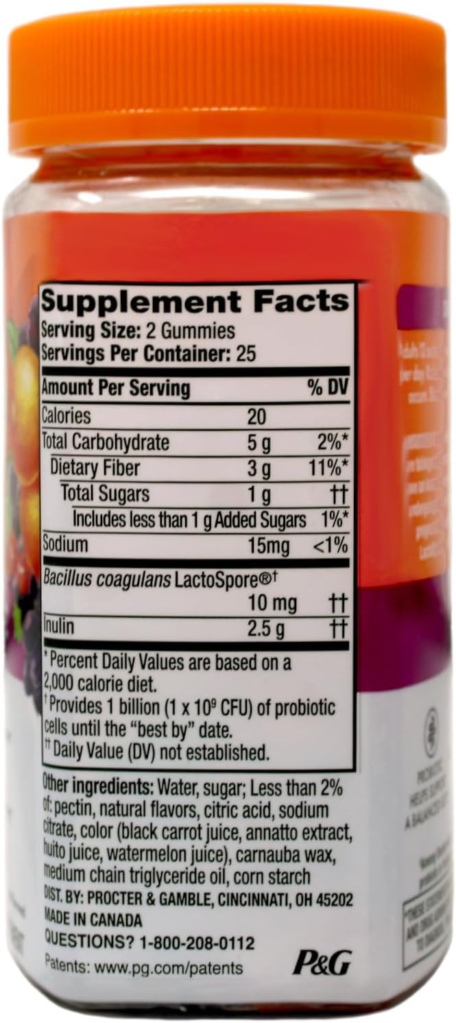 Align Digestive Health Prebiotic + Probiotic Gummies Fruit Flavored - 50 ct