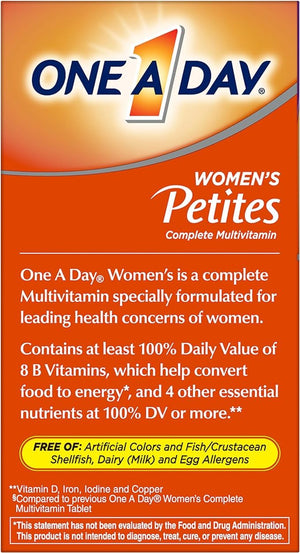 One A Day Women’s Petites Multivitamin,Supplement with Vitamin A, C, D, E and Zinc for Immune Health Support, B Vitamins, Biotin, Folate (as folic acid) & more,Tablet, 160 count