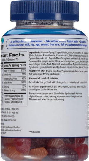 Centrum MultiGummies Men (150 Count, Natural Cherry, Berry, Apple Flavor) Multivitamin/Multimineral Supplement Gummies