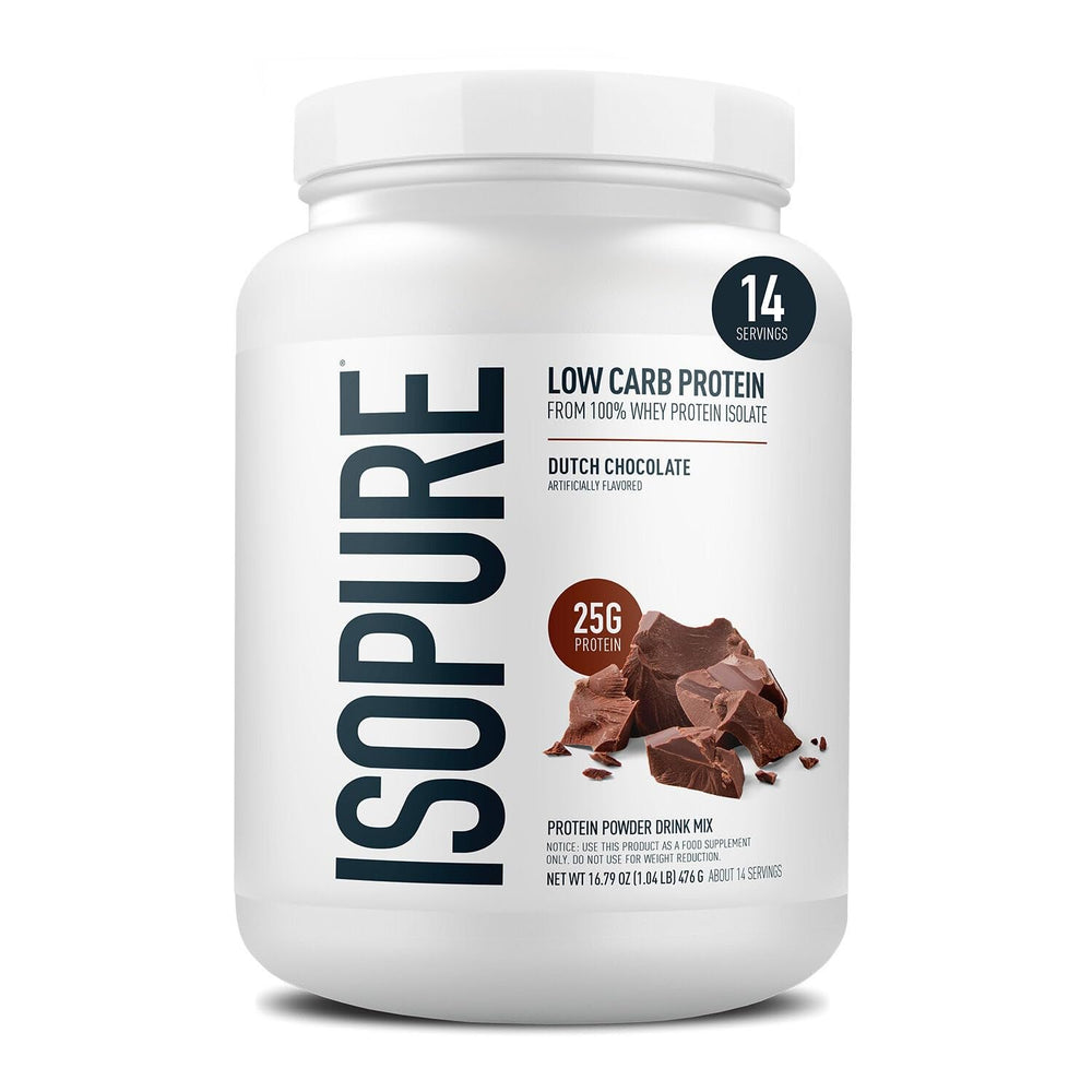 Isopure Bundle of Zero Carb 100% Pure Whey Isolate Protein Powder, Strawberries & Cream, 25g Protein Per Serving, 1 Lb, 15 Servings + Isopure 100% Pure Creatine Monohydrate Powder, 100 Servings