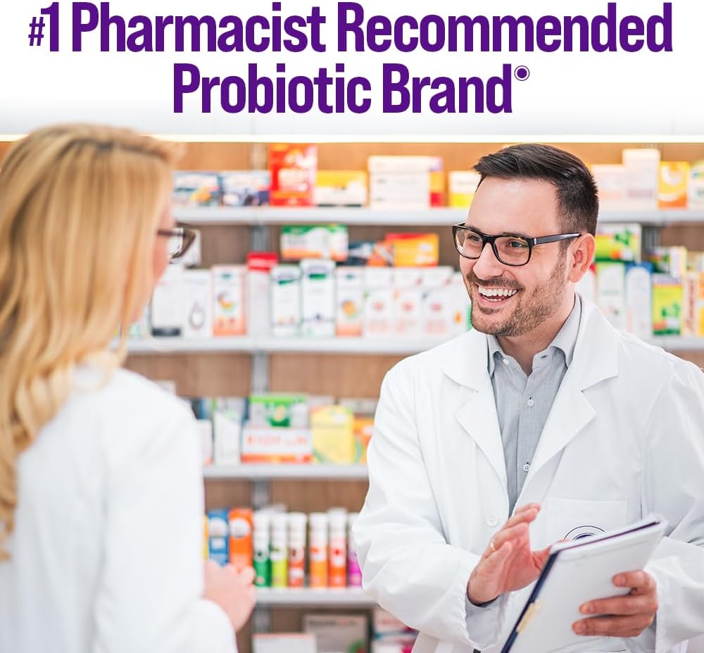 Culturelle 3-in-1 Complete Probiotic Daily Formula, Once Per Day Probiotic Supplement, Helps Your Digestive System Work Better, Supports Natural Immune Defenses, Plus Omega 3's, Non-GMO, 30 Count