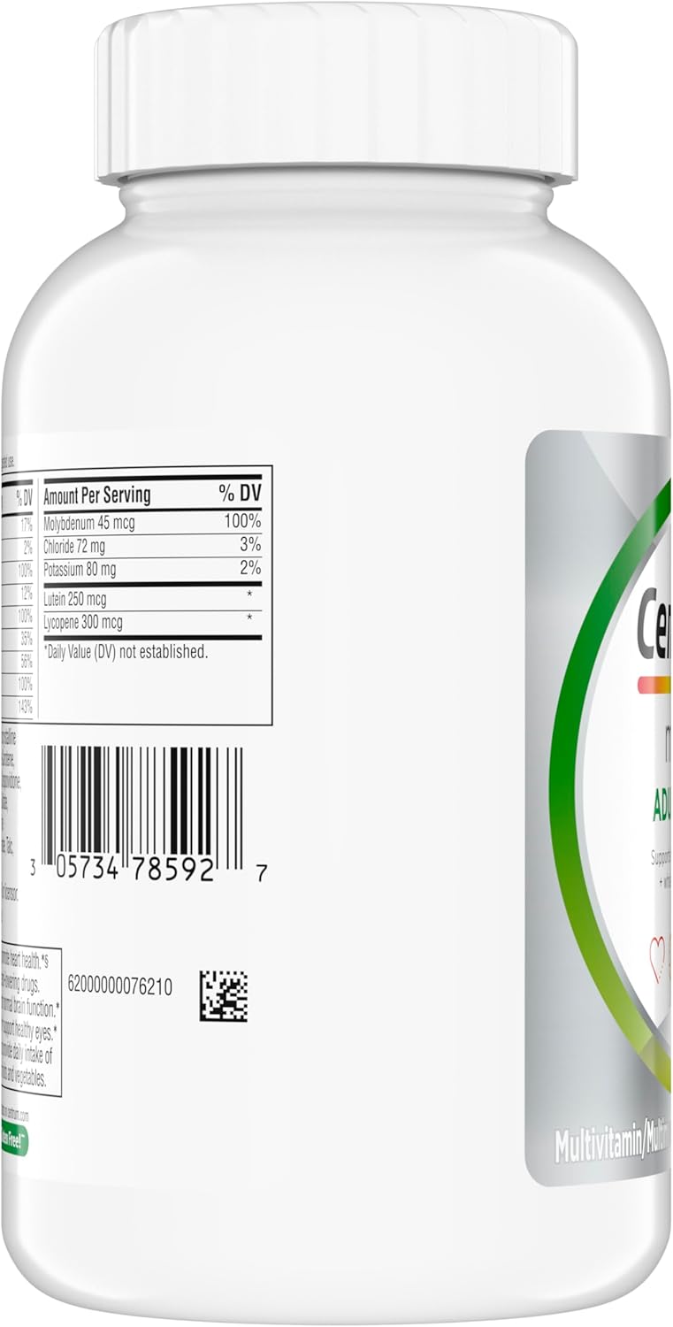 Centrum Minis Silver Multivitamin for Adults 50 Plus, Multimineral Supplement, Vitamin D3, B-Vitamins, Gluten Free, Non-GMO Ingredients, Supports Memory and Cognition in Older Adults - 320 Ct