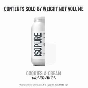 Isopure Bundle of Zero Carb 100% Pure Whey Isolate Protein Powder, Strawberries & Cream, 25g Protein Per Serving, 1 Lb, 15 Servings + Isopure 100% Pure Creatine Monohydrate Powder, 100 Servings