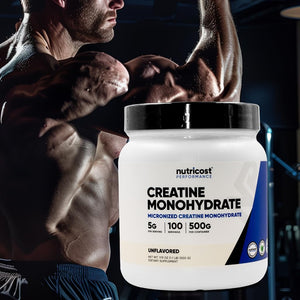Nutricost Bulk Pack - 3 Pack Creatine Monohydrate Micronized Powder - 500G, 5000mg Per Serv (5g) - Micronized Creatine Monohydrate, 100 Servings, 17.9 Oz (3 Pack)