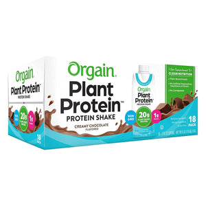 Orgain Plant Protein Shake Chocolate (18 X 11 Fl Oz)Net Wt (198 Fl Oz),