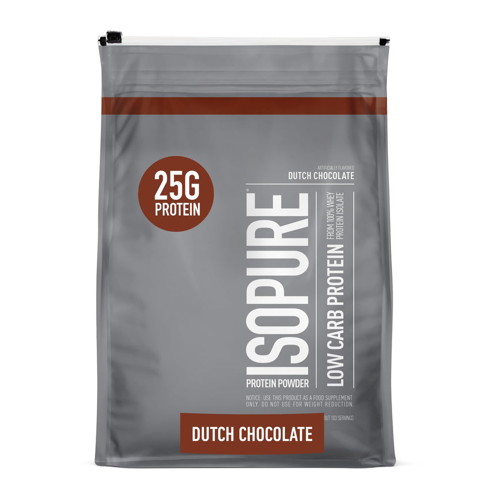 Isopure Bundle of Zero Carb 100% Pure Whey Isolate Protein Powder, Strawberries & Cream, 25g Protein Per Serving, 1 Lb, 15 Servings + Isopure 100% Pure Creatine Monohydrate Powder, 100 Servings