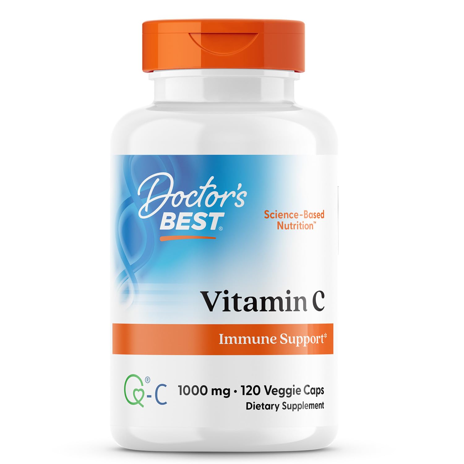 Doctor's Best Vitamin C with Q-C, Immune Support, Non-GMO, Gluten Free, Soy Free, Vegan 360 Veggie Caps