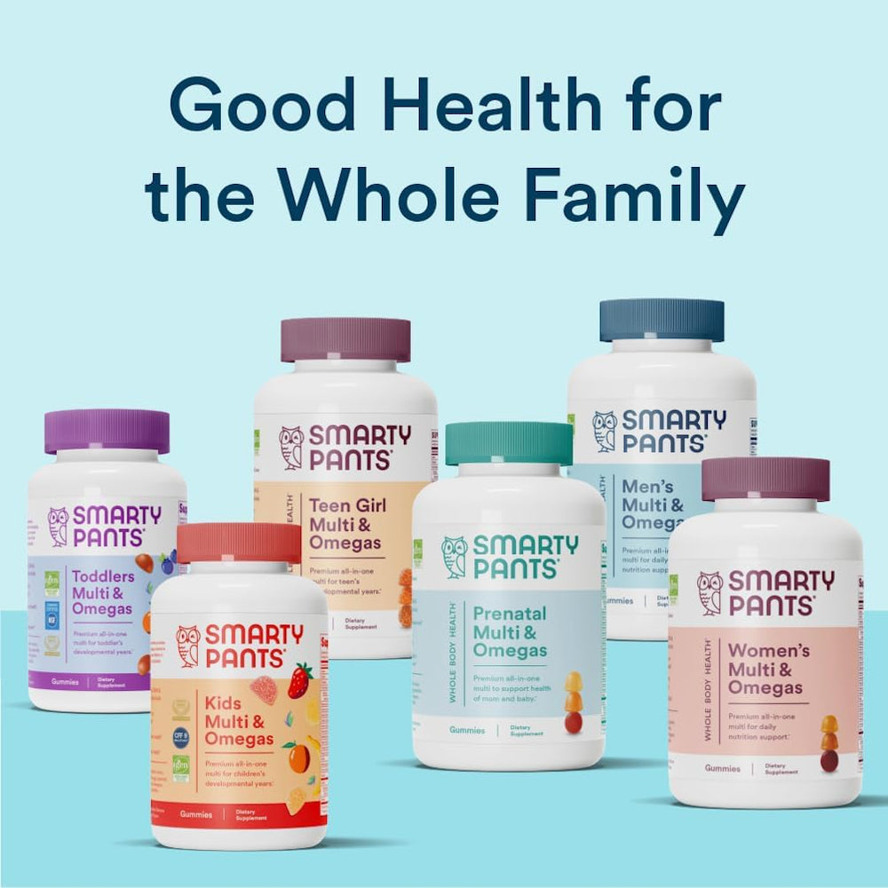 SmartyPants Teen Guy Formula, Daily Multivitamin Gummies: Vitamins C, B12, K, Zinc, & Biotin for Immune Support, Energy, Skin & Hair Support, Assorted Fruit Flavor, 120 Gummies (30 Day Supply)