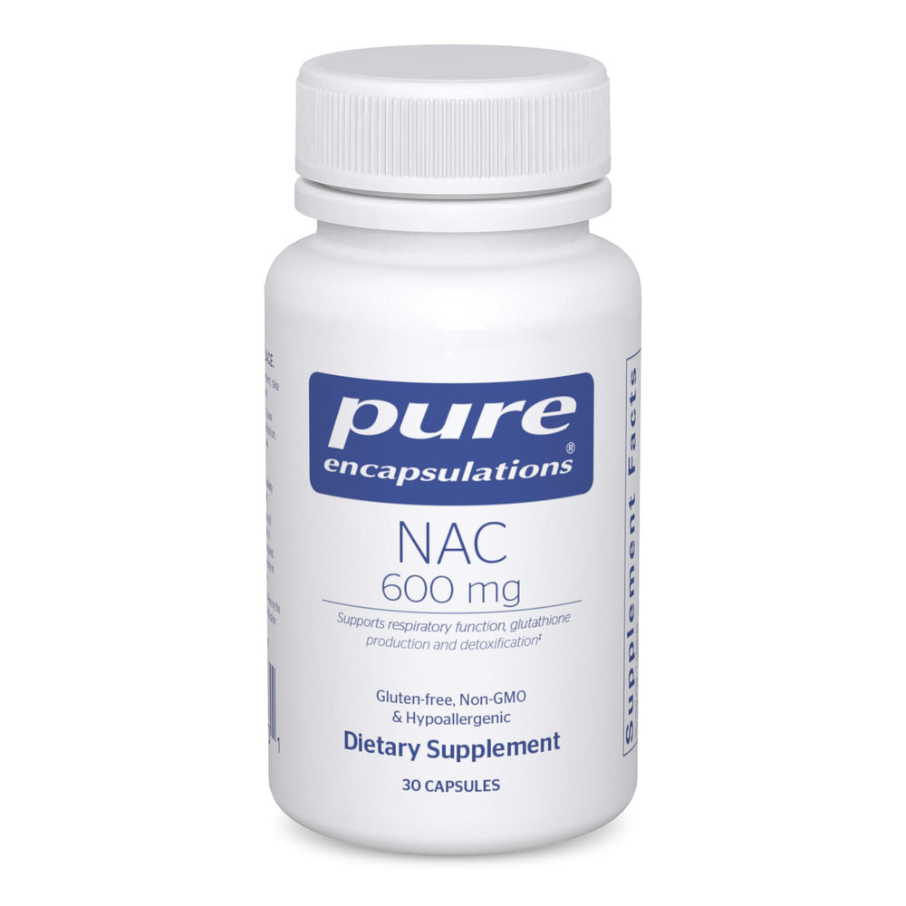 Pure Encapsulations NAC 600 mg - N-Acetyl Cysteine NAC Supplement for Lung Health & Immune Support, Liver Support & Antioxidants* - with Freeform N-Acetyl-L-Cysteine - 360 Capsules