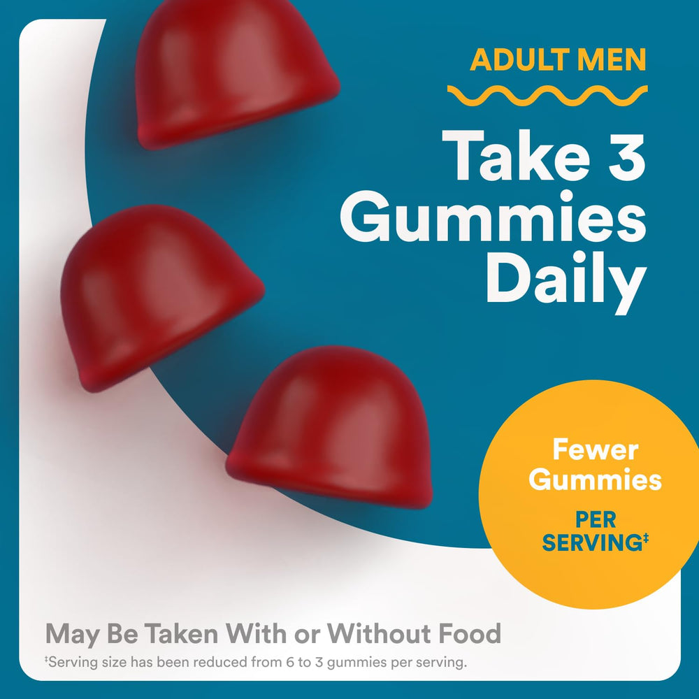 SmartyPants Multivitamin for Men, Organic Gummies: Methylfolate, Omega 3 (ALA), Vitamin D3, C, Vitamin B12, B6, A, K & Zinc for Immune Support, Biotin, Vegetarian, 120 Gummies (30 Day Supply)