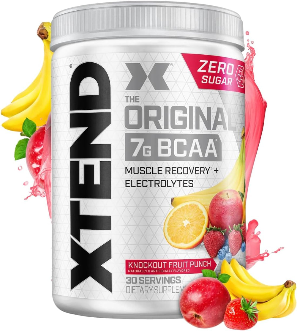 Xtend Original BCAA Powder 7g BCAA and 2.5g L-Glutamine, Sugar Free Post Workout Muscle Recovery Drink with Amino Acids for Men & Women, 90 Servings