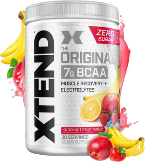 Xtend Original BCAA Powder 7g BCAA and 2.5g L-Glutamine, Sugar Free Post Workout Muscle Recovery Drink with Amino Acids for Men & Women, 90 Servings