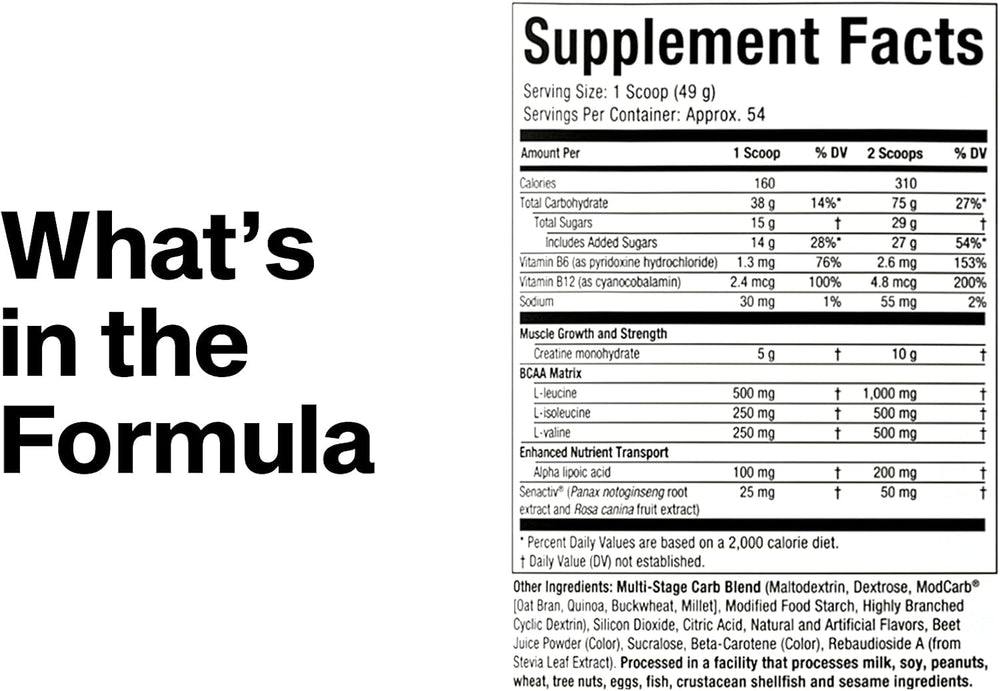 MuscleTech Creatine Monohydrate Powder - Cell-Tech Creatine Powder Post Workout Recovery Drink, Muscle Builder & Musclebuilding Creatine Supplement - Fruit Punch, 6 lbs (56 Serv) - Packaging May Vary