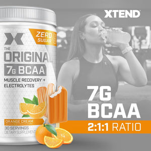 Xtend Original BCAA Powder 7g BCAA and 2.5g L-Glutamine, Sugar Free Post Workout Muscle Recovery Drink with Amino Acids for Men & Women, 30 Servings